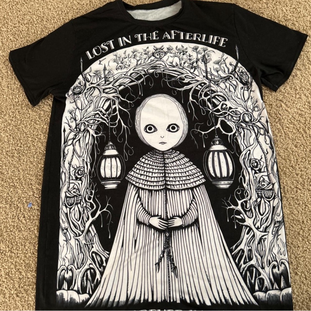 Black Graphic Print T-Shirt